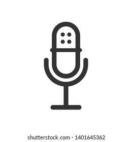 Podcast Icon. Speech, Wireless or Broadcast Illustration As A Simple Vector, Trendy Sign & Symbol for Design and Websites, Presentation or Application.