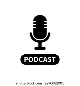 Podcast icon symbol simple design