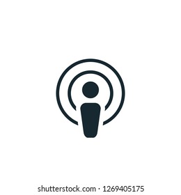 Podcast Icon Vector