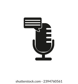Podcast icon. Vector illustration. EPS 10.