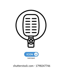 Podcast-Symbol, Vektorgrafik einzeln auf weißem Hintergrund