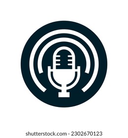 Podcast Icon Vector , Mic and Other