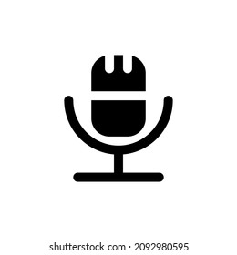 Vektorsymbol-Design des Podcast-Symbols