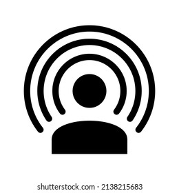 Podcast Icon Vector Symbol Design Illustration