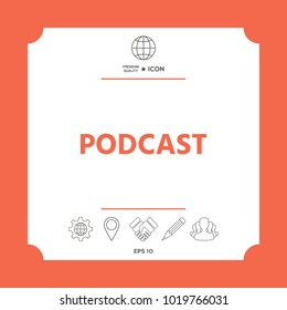 Podcast - icon for web and mobile app