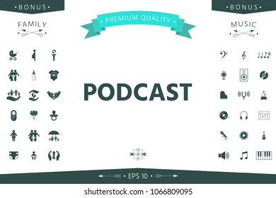 Podcast - icon for web and mobile app