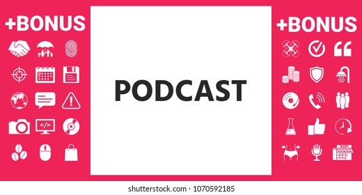 Podcast - icon for web and mobile app