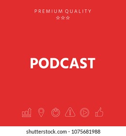 Podcast - icon for web and mobile app