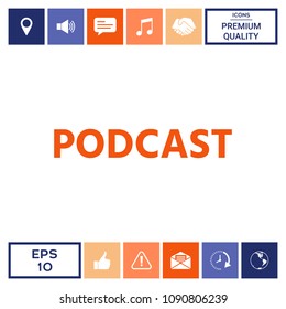 Podcast - icon for web and mobile app