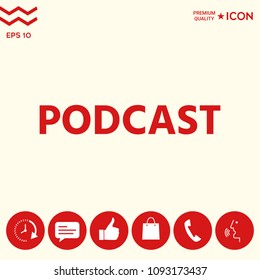 Podcast - icon for web and mobile app