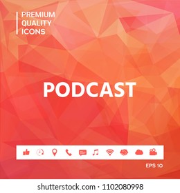 Podcast - icon for web and mobile app