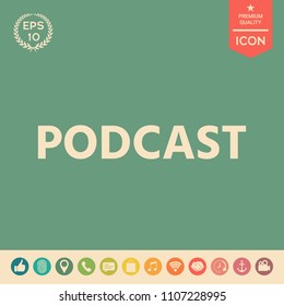 Podcast - icon for web and mobile app