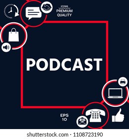Podcast - icon for web and mobile app