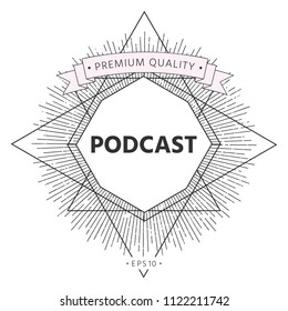 Podcast - icon for web and mobile app