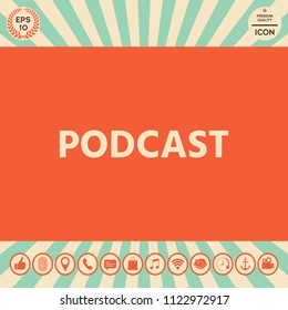 Podcast - icon for web and mobile app