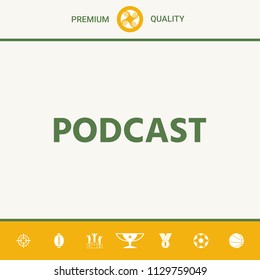 Podcast - icon for web and mobile app