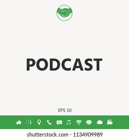 Podcast - icon for web and mobile app