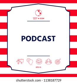 Podcast - icon for web and mobile app