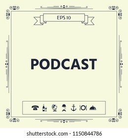 Podcast - icon for web and mobile app