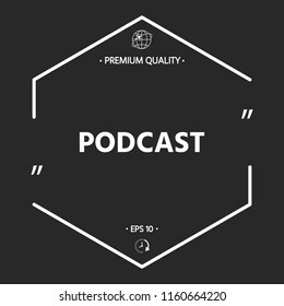Podcast - icon for web and mobile app