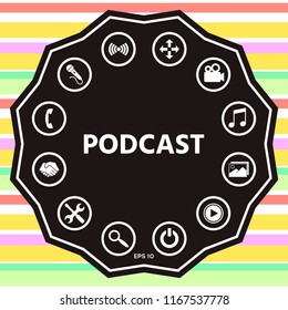 Podcast - icon for web and mobile app