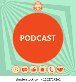 Podcast - icon for web and mobile app