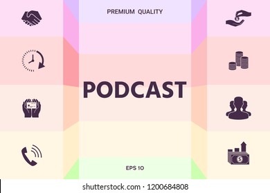 Podcast - icon for web and mobile app