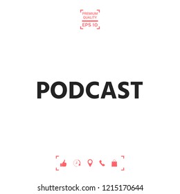 Podcast - icon for web and mobile app