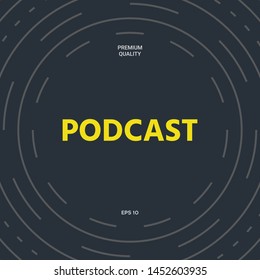 Podcast - Icon für Web- und mobile App. Grafische Elemente für Ihr Design