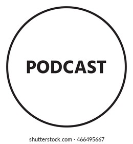 Podcast - icon for web and mobile app