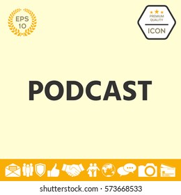 Podcast - icon for web and mobile app