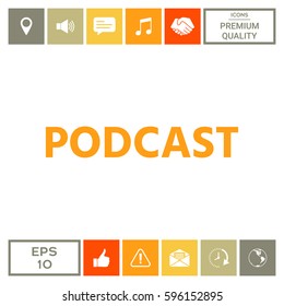 Podcast - icon for web and mobile app