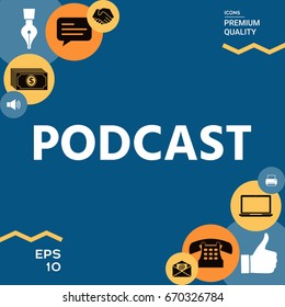 Podcast - icon for web and mobile app