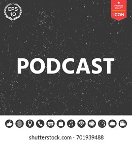 Podcast - icon for web and mobile app