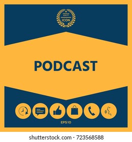 Podcast - icon for web and mobile app