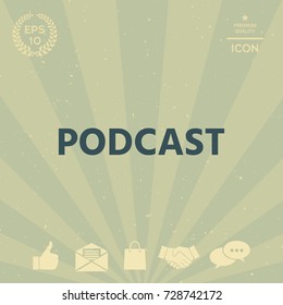 Podcast - icon for web and mobile app