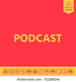 Podcast - icon for web and mobile app