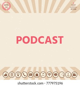 Podcast - icon for web and mobile app