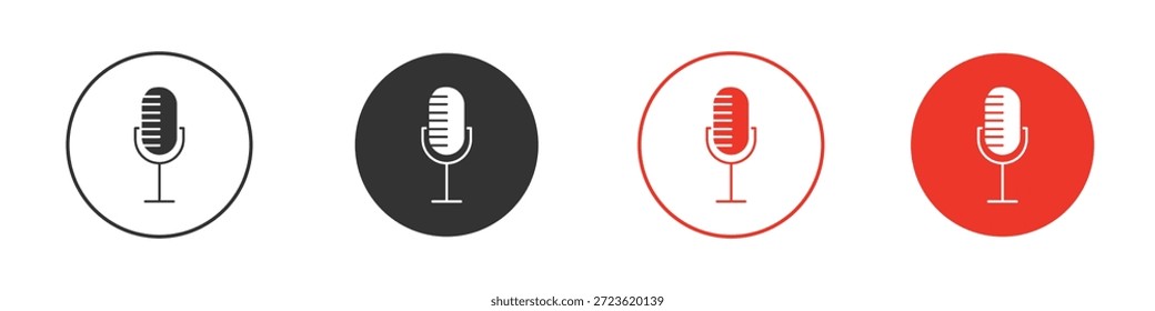 Podcast-Symbol. Webvektordesign
