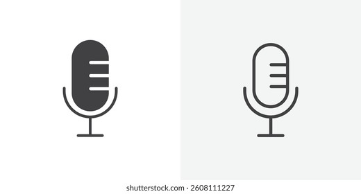 Podcast icons design. vector icons for ui designs