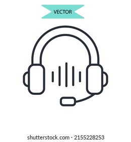 podcast icons  symbol vector elements for infographic web