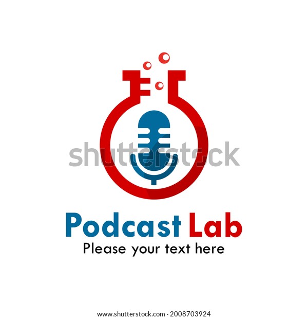Podcast Lab Logo Template Illustration Stock Vector (Royalty Free ...