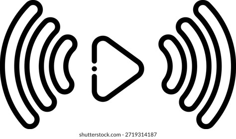 Podcast Ilustración vectorial de iconos de transmisión en vivo