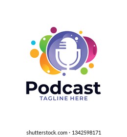 podcast logo concept