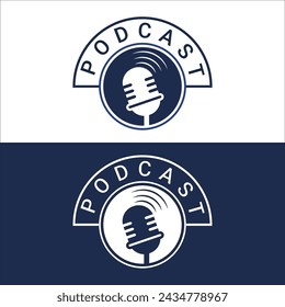 Podcast Logo Design Mick Logotype Speaker Voice Note