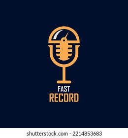 
podcast logo design with speedometer image on it
