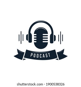 Design-Vorlage für Podcast-Logo, Design-Konzept für Podcast-Logos