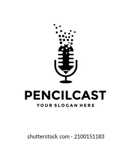 Podcast Logo Design Template Download