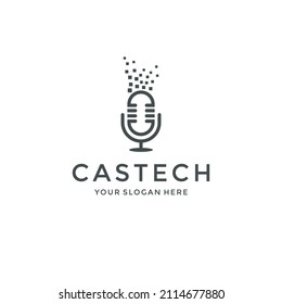 Podcast Logo Design Template Download