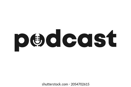 Podcast Logo Design. Logo Type And Vector Logo